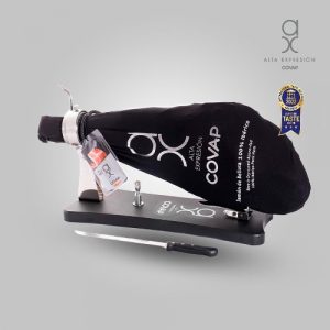 Whole Acorn-fed Ibérico ham + Holder and knife