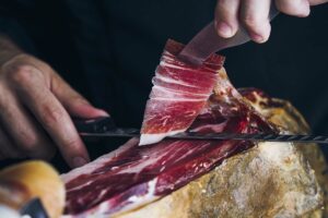 Carving Iberico Ham