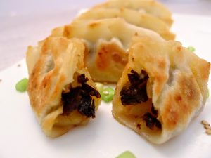 Recipe dumpling with acorn-fed ibérico pork Moriclla Black Sausage.