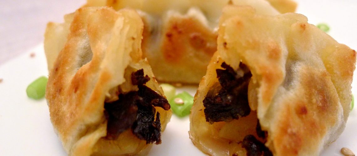 Recipe dumpling with acorn-fed ibérico pork Moriclla Black Sausage.