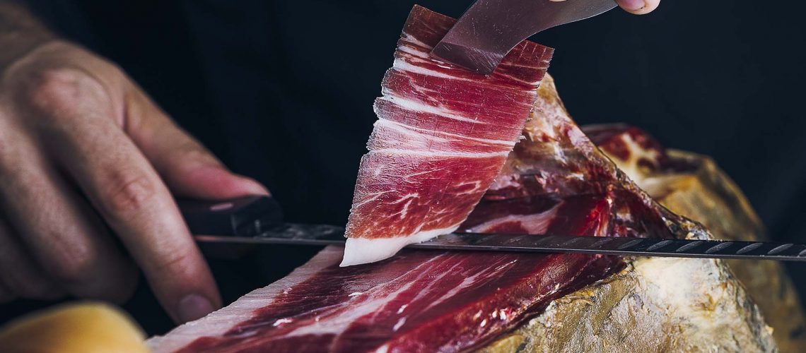 Carving Iberico Ham
